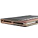 I4UCase Apple iPad 2 / iPad 3 / iPad 4 Case - Soft Leather Stand Folio Case Cover for iPad 2 3 4 Generation, with Multiple Viewing angles, Auto Sleep/Wake, Document Card Pocket (Black and Tan)