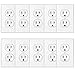 Duplex Outlet Covers 10 Pack 1-Gang Duplex Outlet Wall Plate Outlet Cover Duplex Outlet Cover 1 Outlet Cover 1-Gang Wallplate 1 Gang Wall Plate Electrical Outlet Covers Power Outlet Cover - White
