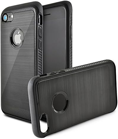 iPhone 8 Rillo Ridge Thin Fit Black Slim Case Design, this iPhone7 Case Covers your phone with a Black Matte Drop Tested Protection, No Slip Grip with Shockproof Air Pocket Technology