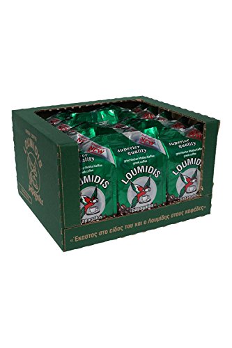 15x 200 g griechischer Mokka Kaffee gemahlen Loumidis Mocca Cafe 1 Karton Spar Paket 3 kg aus Griechenland + 2…