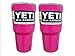 Yeti Rambler Tumblers Coolers, Set of 2, 30 oz(Hot Pink)