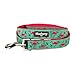 Blueberry Pet Essentials 2 Patterns Durable Pink Flamingo on Light Emerald Dog Leash 5 ft x 3/4
