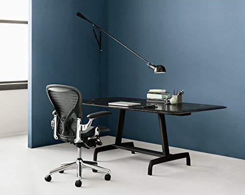Herman Miller Classic Aeron Task Chair: Highly Adj w/Lumbar Pad - Tilit Limiter w/Seat Angle Adj - Fully Adj Vinyl Arms - Carpet Casters (Certified Refurbished) - Thumbnail 6