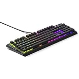 SteelSeries APEX M750 Mechanical Keyboard, SteelSeries QX2 Linear RGB Switches, Aerospace Aluminum Core, and In-game Prism Illumination