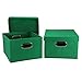 Household Essentials Fabric Storage Boxes with Lids and Handles