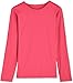 Coolibar UPF 50+ Women's Long Sleeve Everyday T-Shirt - Sun Protective (Medium- Bright Coral)