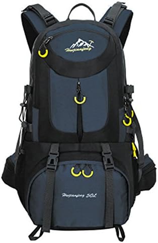 50L Knapsack Waterproof Hiking Backpack,Lightweight Packable Durable Travel Daypack for Women and Men Camping Trekking Climbing (Dark Blue)