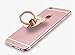Owoda Cute Pet Phone Ring Stand 360 Degree Rotating Dog Cat Ring Grip Anti Drop Finger Holder for iPhone iPad and All Cellphone (Bear- Metal Rose Gold)