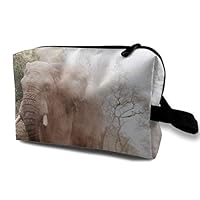 COMputer998 Walking Elephant Cosmetic Bag for Women,Adorable Roomy Makeup Bags Travel Waterproof Toiletry Bag Accessories Organizer Gifts