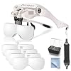 Dicfeos-Headband-Magnifier-with-LED-Light-Head-Mounted-Magnifying-Glasses-for-Close-Work-5-Clear-Magnifying-Lenses