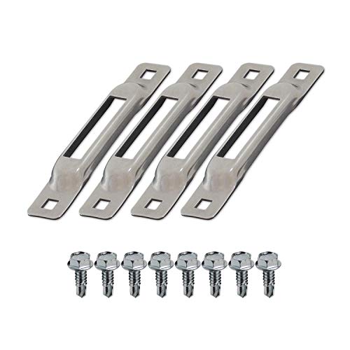 Snaplocs Stainless 4 Pack With SelfDrilling Screws ETrack Single