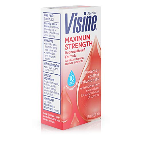 2 Visine+Maximum+Strength+Lubricant+Reliever