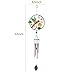 CREATIVE DESIGN 32''H Hummingbird Wind Chimes, Portable Metal Garden Wind Chimes for Home Garden Decoration