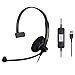 Sennheiser SC 30 USB CTRL (505548) - Single-Sided Business Headset | For Unified Communications | with HD Sound, Noise-Cancelling Microphone, & USB Connector (Black)