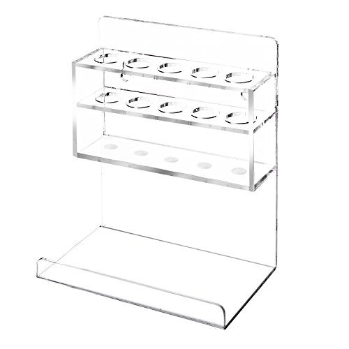 Deluxe Clear Acrylic Wall Mounted 5 Slot Whiteboard Dry Erase Marker