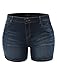LE3NO Womens Fitted High Rise Push Up Denim Jean Shorts