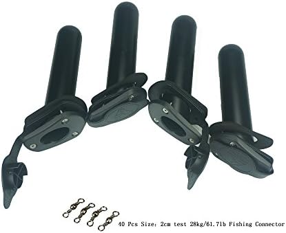 KiHomy Deck Plastic Flush Mount Fishing Rod HolderFor Kayak pole holder For Boats and Cap Cover