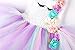 Cuteshower Girl Unicorn Costume, Baby Unicorn Tutu Dress Outfit Princess Party Costumes with Headband and Wings (7-8 Years, White)