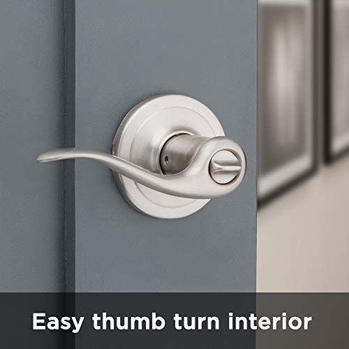 Kwikset Tustin Entry Door Handle With Lock And Key, Secure Keyed