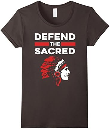 Women's Defend The Sacred - Native Pride Shirt Large Asphalt