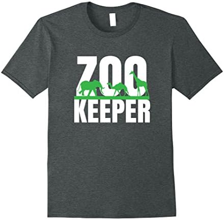 Mens Zoo Keeper T Shirt Large Dark Heather