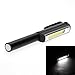 UEB Aluminum LED COB Light Pocket Flashlight with Rotating Magnetic Clip and Magnet Base
