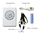 CestMall 3 Speeds Portable Multi-functional Mini Rechargeable Fan Powered by 18650 Li-ion Battery (included) & USB Charging for Outdoor Travel with String White