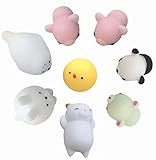 8PCS JYGIRL It’s a great fidget toy, Kawaii Cute Slow Rising Animal Squeeze Kids Toy Gift, Colorful Seals Stress Pressure Vent Hand Toy Decompression Toy. (8 Styles)