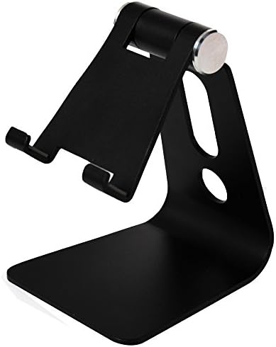 Cell Phone Stand,Adjustable Tablet Stand,Cradle, Multi-angle Desktop Holder for iPhone 8 X 7 6 6s Plus 5 5s, Galaxy Note ,Huawei, iPad , Nintendo Switch, Android Smartphone Accessories-Black