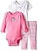 Carter's Baby Girls Bow 3 Piece Bodysuit & Pant Set