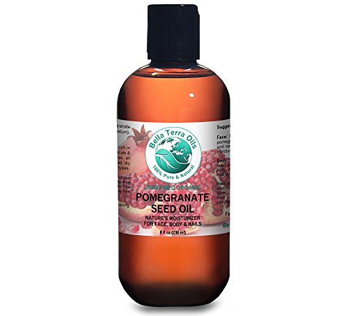 Pomegranate Seed Oil 8 oz 100% Pure Cold-pressed Unrefined Organic - Bella Terra Oils