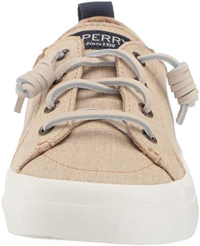 women's crest vibe washed linen sneaker