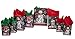 42-Pc. Chalkboard Snowman Gift Bag Set - Winter Christmas Design for Kids and Adults - 14 Small, Medium, and Large Bags with 28 Red and Green Tissue Papers - Best for Presents and Party Favors