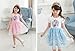 Blue Frozen Elsa Dress with Embroidered Lace for Age 3-8y