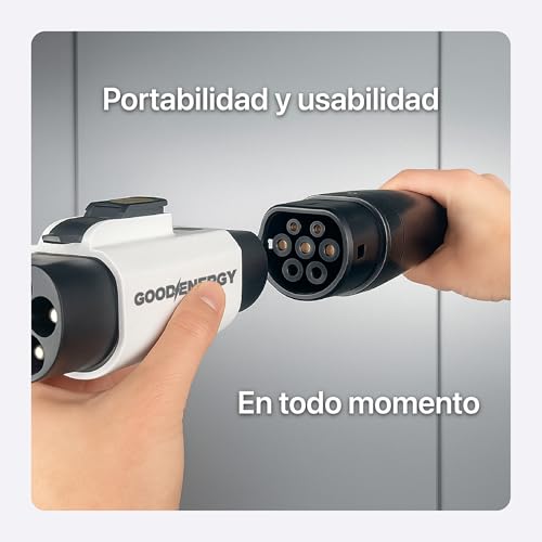 GOOD ENERGY Adaptador de Carga EV Tipo 1 (Cargador) a GB/T (Auto) | Auto con Puerto GB/T AC en Cargadores Tipo 1 | Solo AC 32 A 7.4 kW | Factura CFDI 4.0