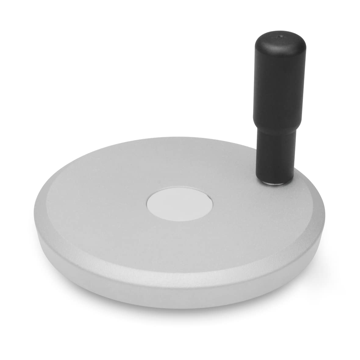 Ganter Standard Elements Hand Wheels with Rotating Handle, 1 Piece, Matte Silver, RAL 9006, Structure, GN 923 – B20/R Sr