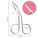 Mosuch Eyebrow Tweezers, Stainless Steel Professional Scissors Handle Eyebrow Tweezers Silver