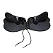 WELOVE Invisible Bra Self Adhesive Bra Strapless Backless Silicone Push-up Bras for Women Black B
