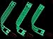 Premium Glow-in-the-dark Girls Pacifier Clips - 3 Binky Holders Pack - Including Ring Silicon Adapters - Never Lose a Paci Even in The Dark - Universal fit - MAM, NUK, Philips Avent Soothie