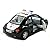 12 pcs in Box: 5" Volkswagen Beetle Police Car 1:32 Scale (Black/White)