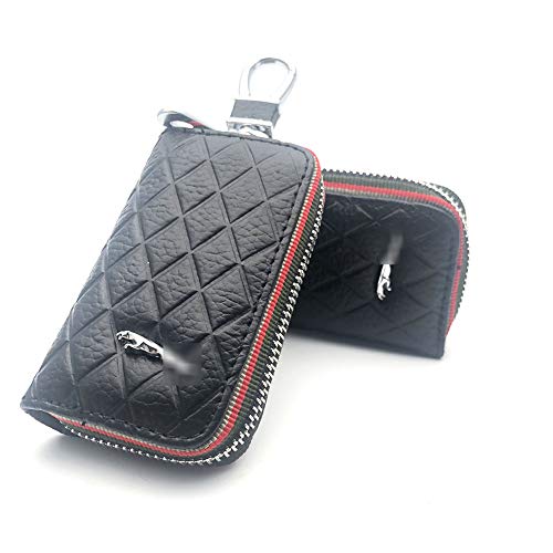image for DEFTEN 2019 The New Jaguar Premium Leather Car Key Chain Coin Holder Z