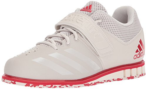 adidas Men's Powerlift.3.1 Cross Trainer, Chalk Pearl/Chalk Pearl/Scarlet, 5.5 M US