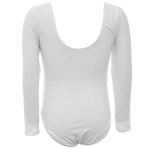 Wah Na Leotard Long Sleeve Girls Cotton Ballet Dance Gymnastics Sports Active Bodysuit