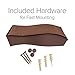 Arf Pets Cat Shelf, Wall-Mounted Desined Wooden Cat Perch - Holds Cats Up to 44 Lb