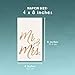 Juvale Wedding Napkins Mr & Mrs - 4 x 8 in 3-Ply White - Disposable Wedding Napkins for Reception & Bridal Shower