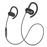 TaoTroncis Bluetooth Headphones, Wireless Earphones Running (12 Hour Music Playtimes, Soft Silicon Earhooks, Inner Nano-Coating Sweat-Proof)