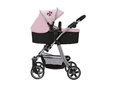 Silver Cross Pioneer 5 in 1 Dolls Pram/Pushchair Age 4-8 Years - Vintage Pink Fabric