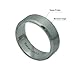 Tungsten Wedding Band Ring For Men & Women, Brushed Matte Silver Engagement Ring Finish w/ Beveled Polished Edge - Durable and Comfortable 8mm Width Ring