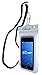 CaliCase Universal Waterproof Floating Phone Pouch - IPX8 Waterproof Floating Phone Case with Lanyard for iPhone X-15/ S20-S24/ Pixel 4-8 - White