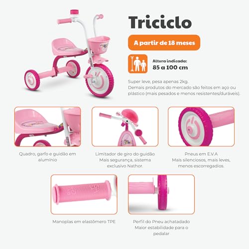 Nathor Triciclo Infantil em Alumínio You 3 Boy